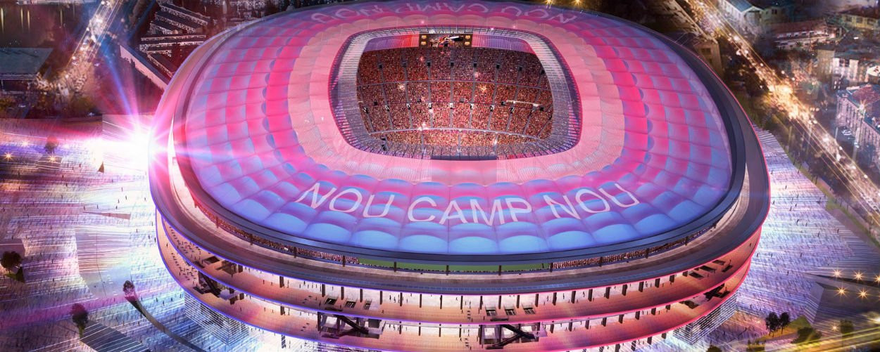 Imagen virtual del Camp Nou cuando finalicen las obras de remodelación / FCB