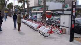 Estación de Bicing en Barcelona / Marc Bel