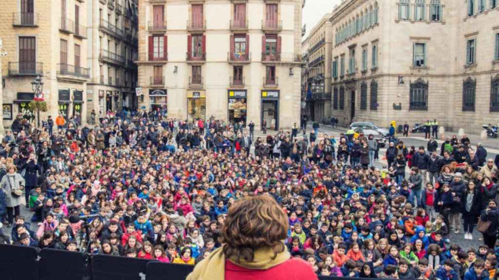 Ada Colau durante el 'Pregó dels Infants' / Twitter