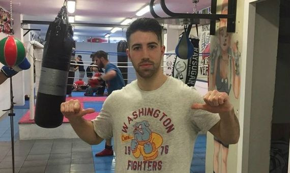 Sandor Martín en el gimnasio KO Verdún