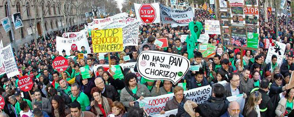 Manifestación en contra de los desahucios / PAH