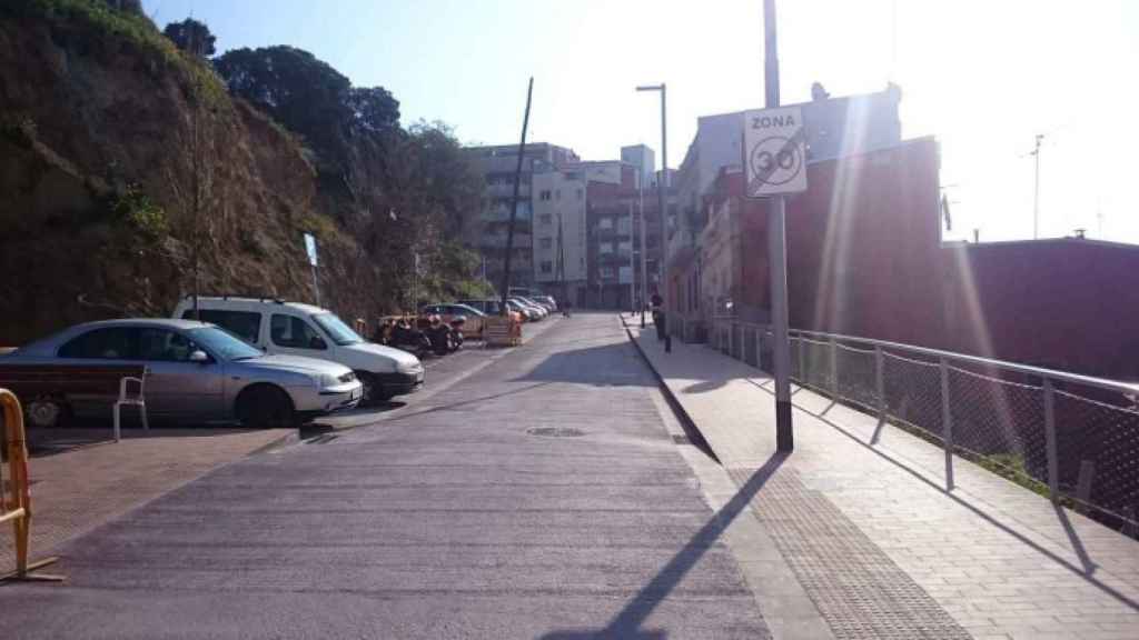 Imagen de la calle Mühlberg tras finalizar las obras de reurbanización