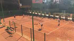 Un partido de veteranos en el Club de Tenis Barcino / A.M.