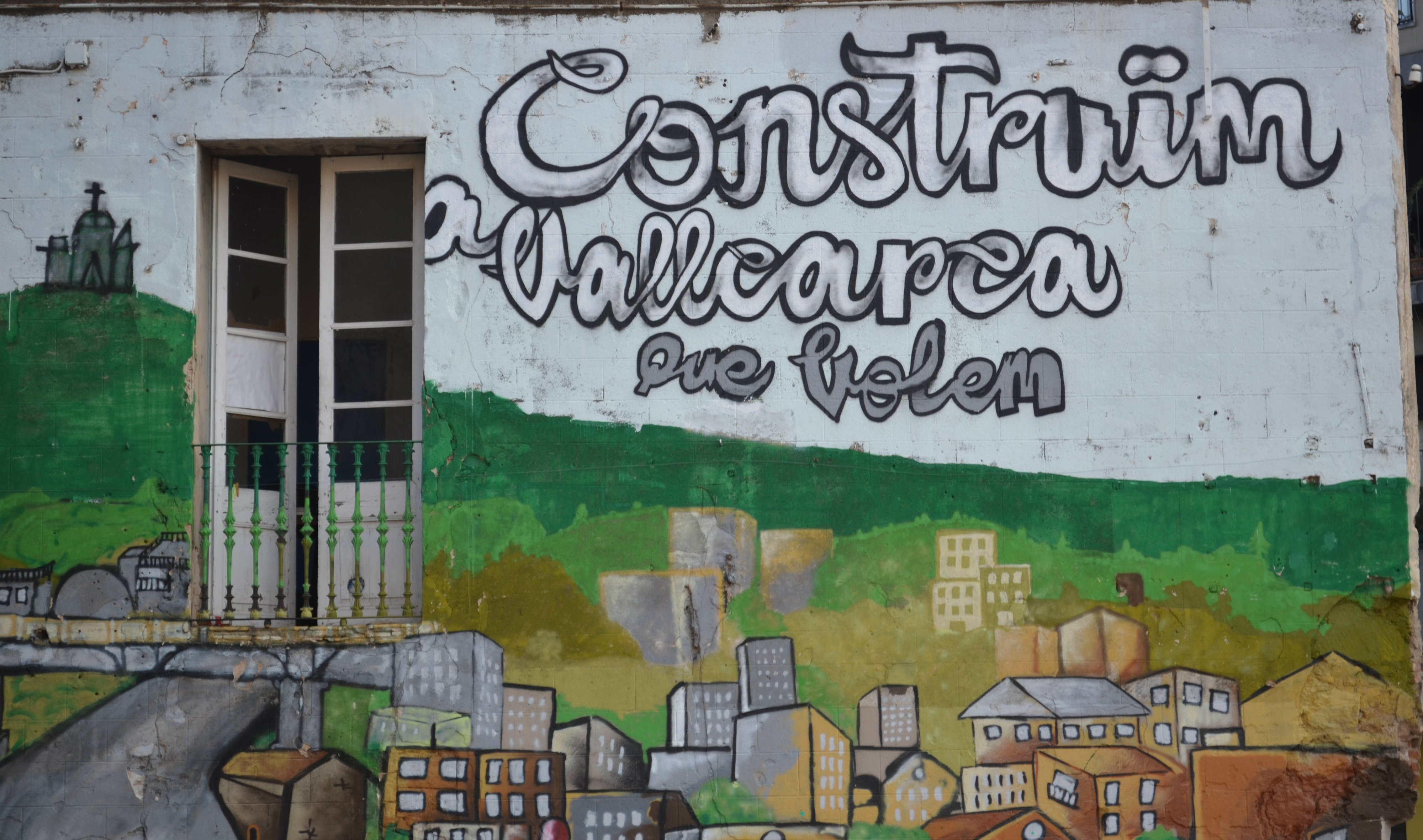 Otro de los murales reivindicativos de Vallcarca / XFDC