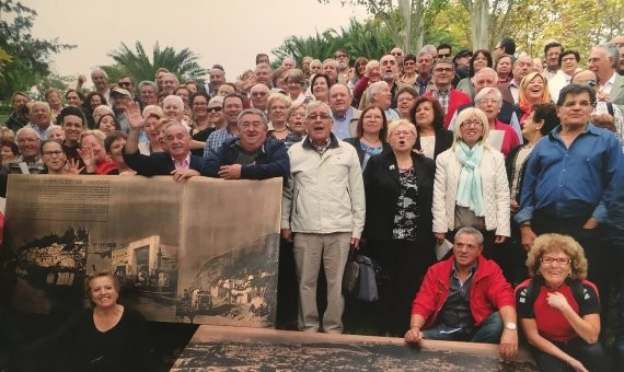 Inauguración de la placa en memoria de las barracas de Montjuïc / Alonso Carnicer