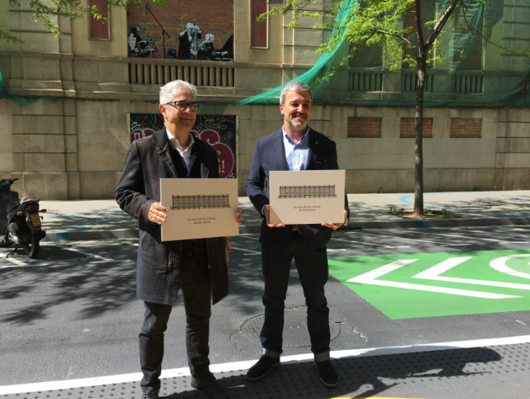 Jaume Collboni en la presentación de la Casa de les Lletres en 2017 / EP