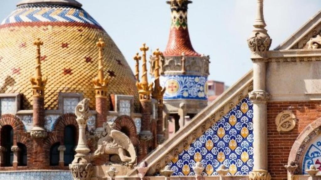 Detalles del Recinto Modernista de Sant Pau en Barcelona