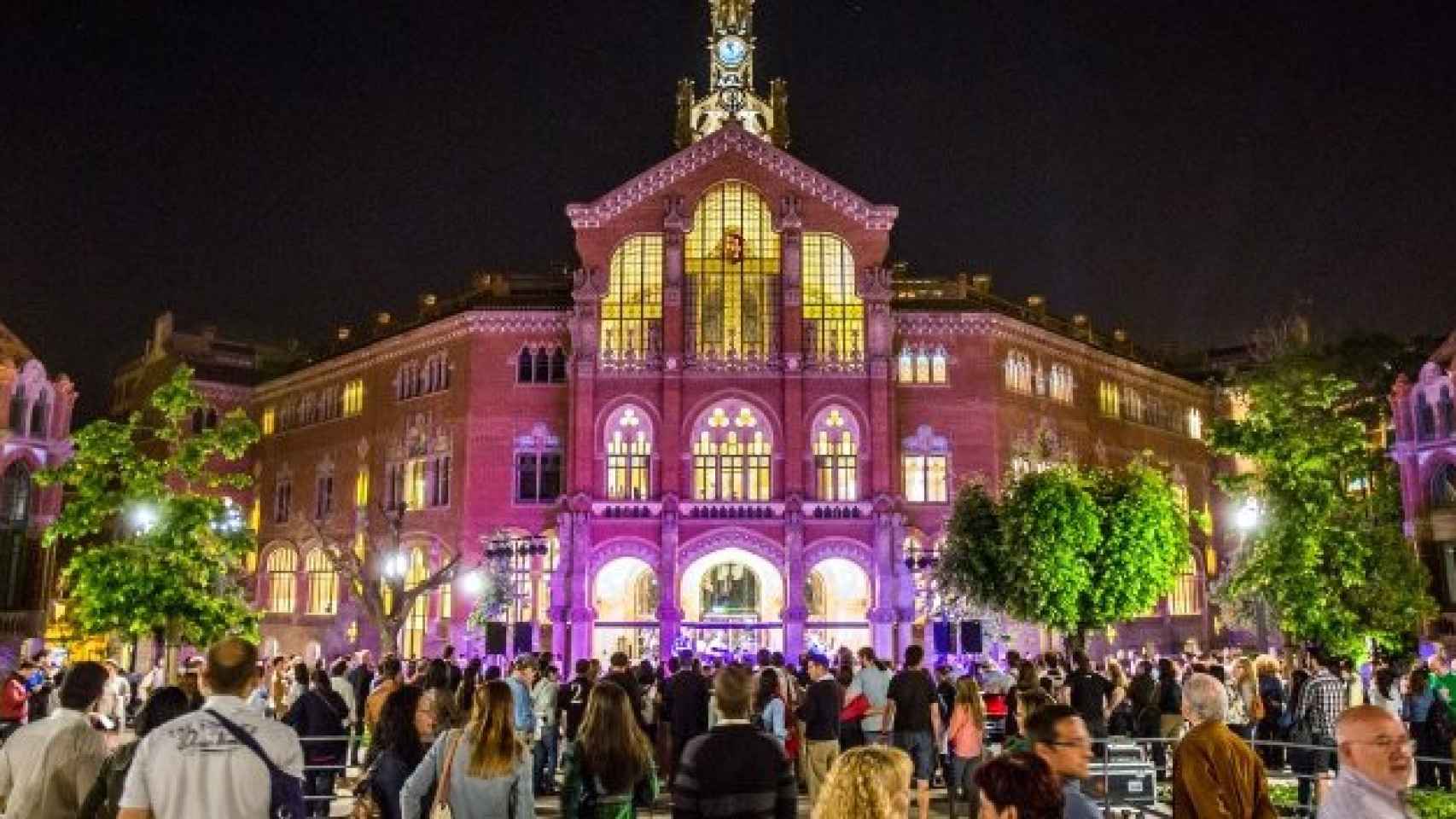 El Recinto Modernista de Sant Pau durante la anterior edición de la Nit dels Museus