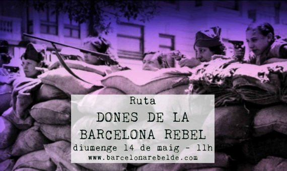 Cartel de la próxima ruta por Barcelona / Organización