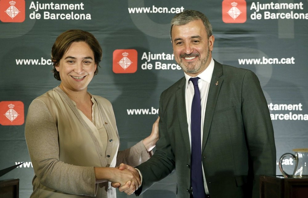 Ada Colau y Jaume Collboni / EFE