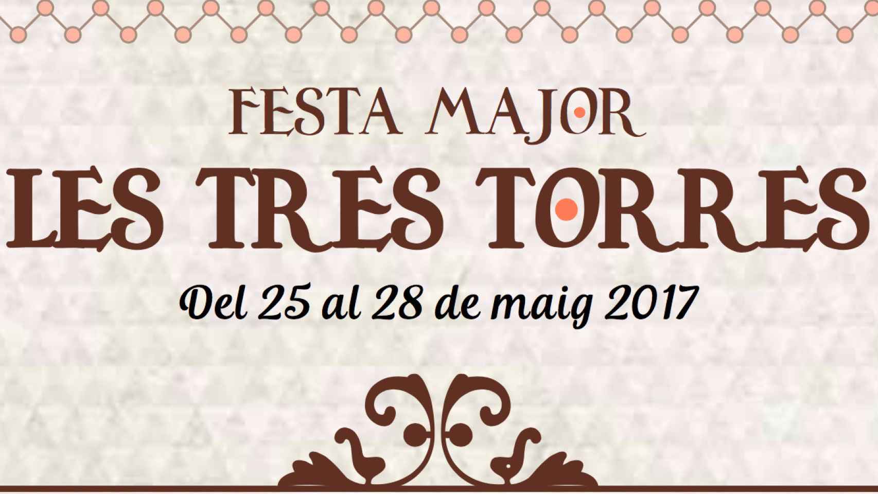 Cartel de la Festa Major Tres Torres