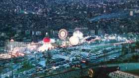 Imagen aérea- Foto de Jose M. Castro publicada en el portal Homenaje al Parque de Atracciones de Montjuïc