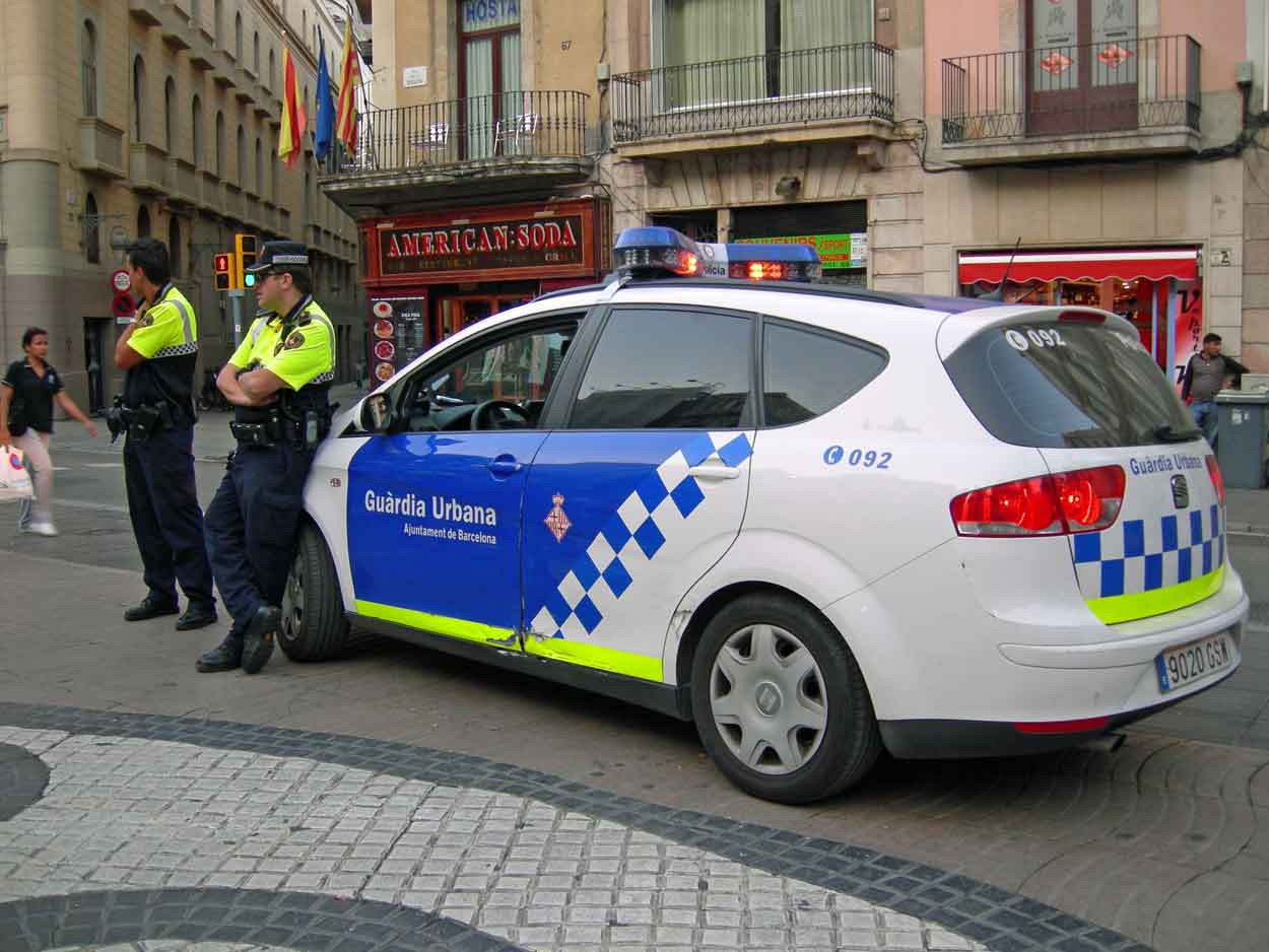 Coche patrulla de la Guardia Urbana.