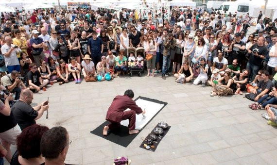 Exhibición artística en el Festival Matsuari 2016 / Facebook de la organización