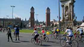 La bicicletada de Barcelona en una edición anterior / JORDI MARSOL