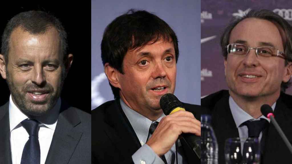 Sandro Rosell, Ramon Cierco y Javier Faus / METRÓPOLI ABIERTA