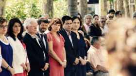 Autoridades en el homenaje a las víctimas del atentado de Hipercor / AJ BARCELONA