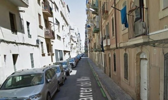 Calle del Mar, en la Barceloneta