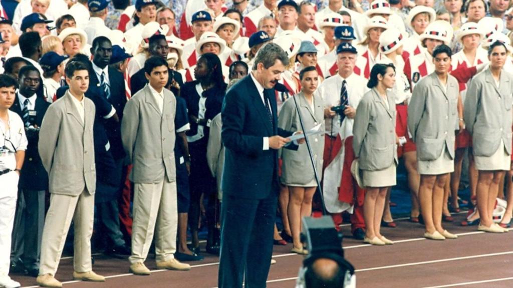 Pascual Maragall en la inauguración de los Juegos Olímpicos