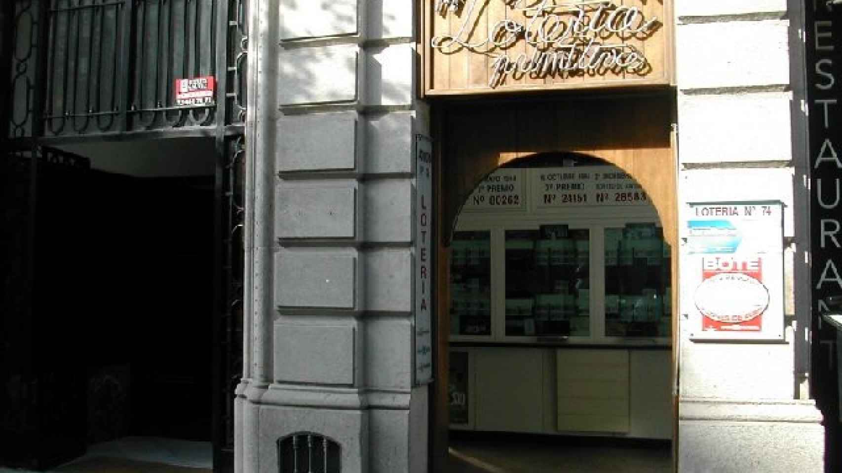 Administración de lotería en Rambla Catalunya número 5