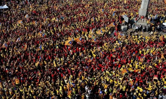 Manifestación independentista de 11 de septiembre de 2014 en Barcelona