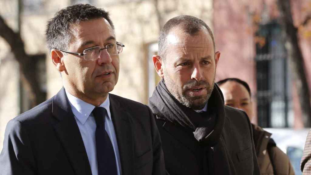 Sandro Rosell y Josep Maria Bartomeu / EFE