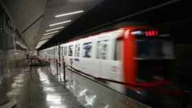 Convoy del metro del suburbano barcelonés / EFE