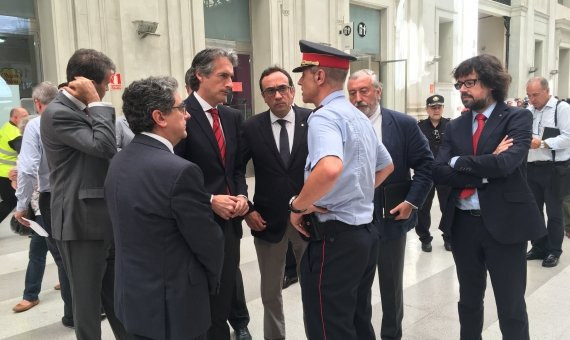 Las autoridades políticas se han trasladado a la Estación de França / EP 