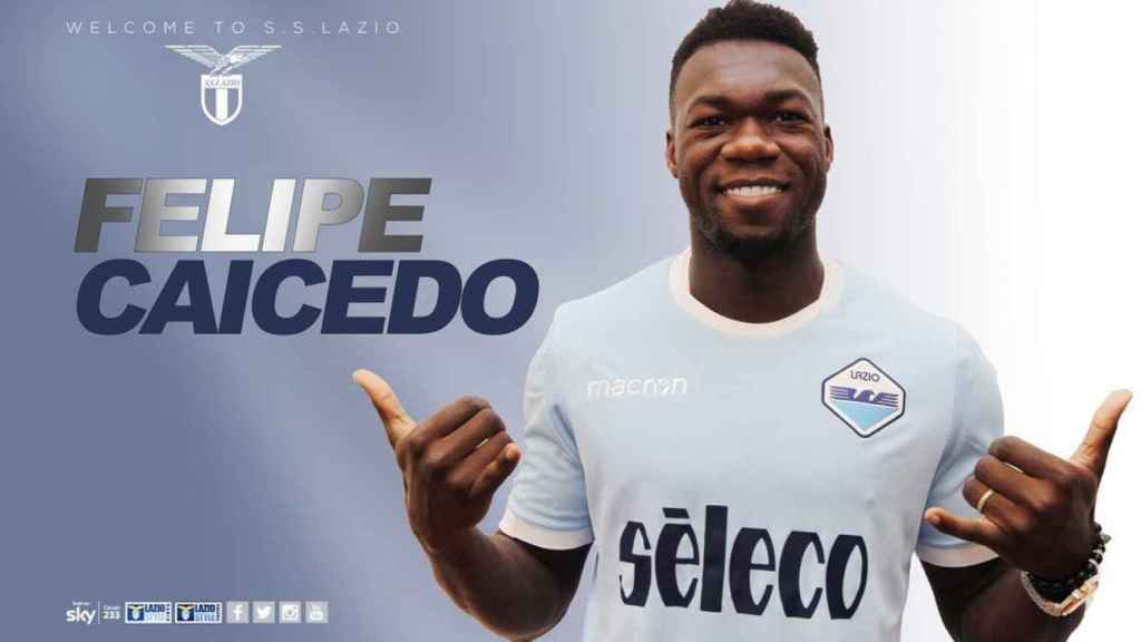 Felipe Caicedo, nuevo jugador del Lazio