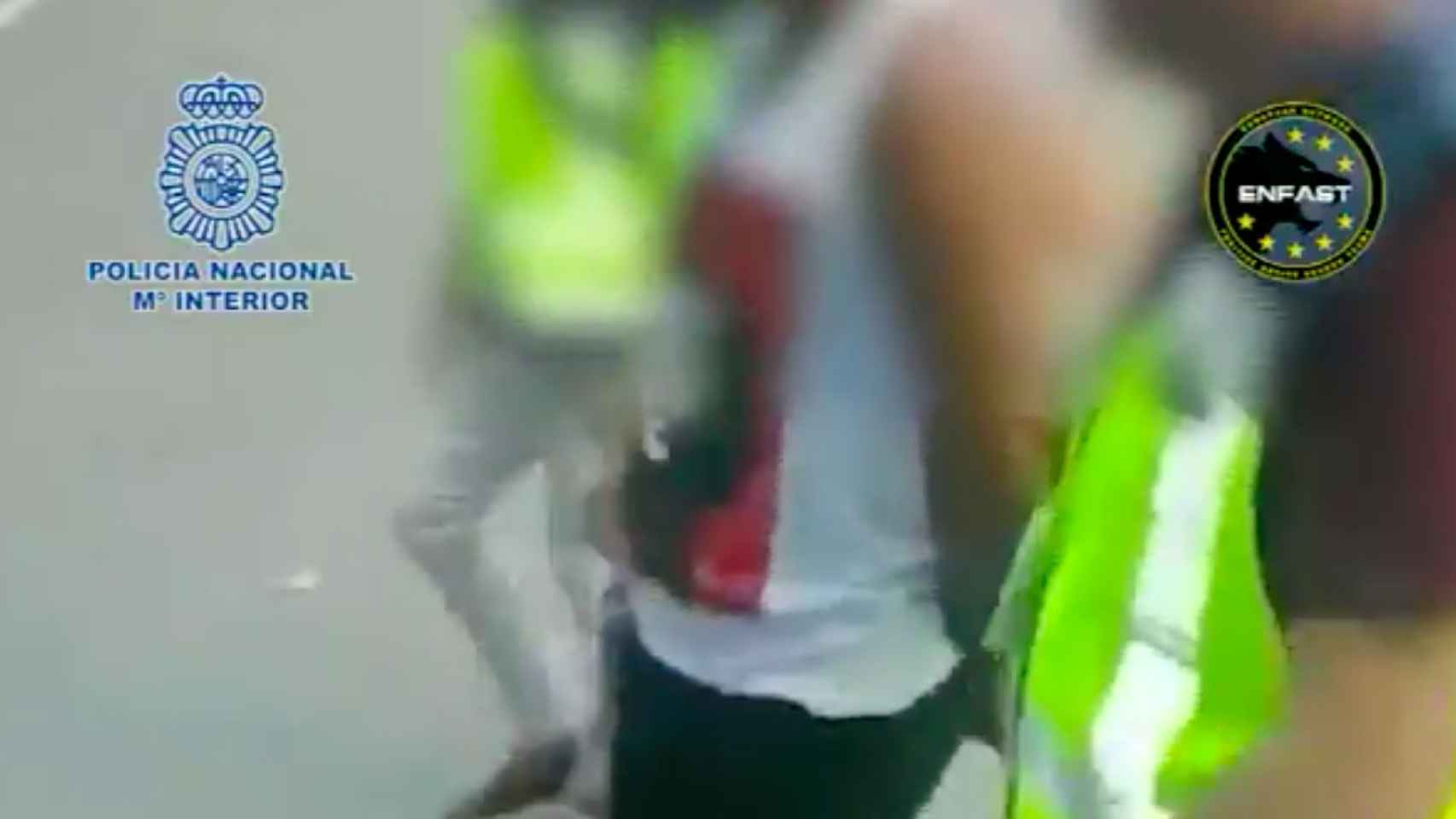 El momento de la detención del fugitivo alemán / POLICÍA NACIONAL