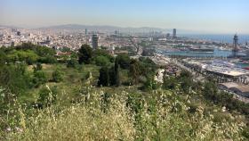 Vistas de Barcelona dede el mirador del alcalde, en Montjuïc