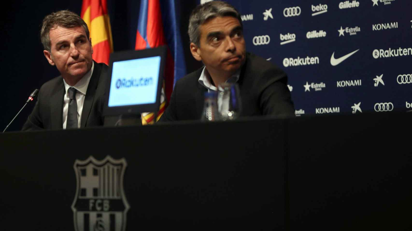 Albert Soler y Robert Fernández en rueda de prensa / EFE/TONI ALBIR