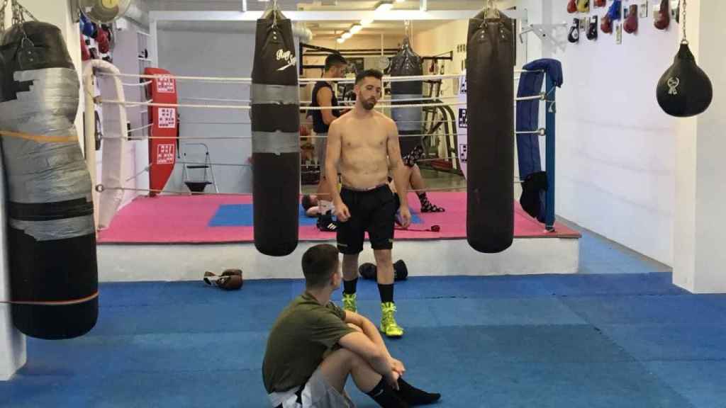 Sandor Martín se entrena en el gimnasio KO Verdún