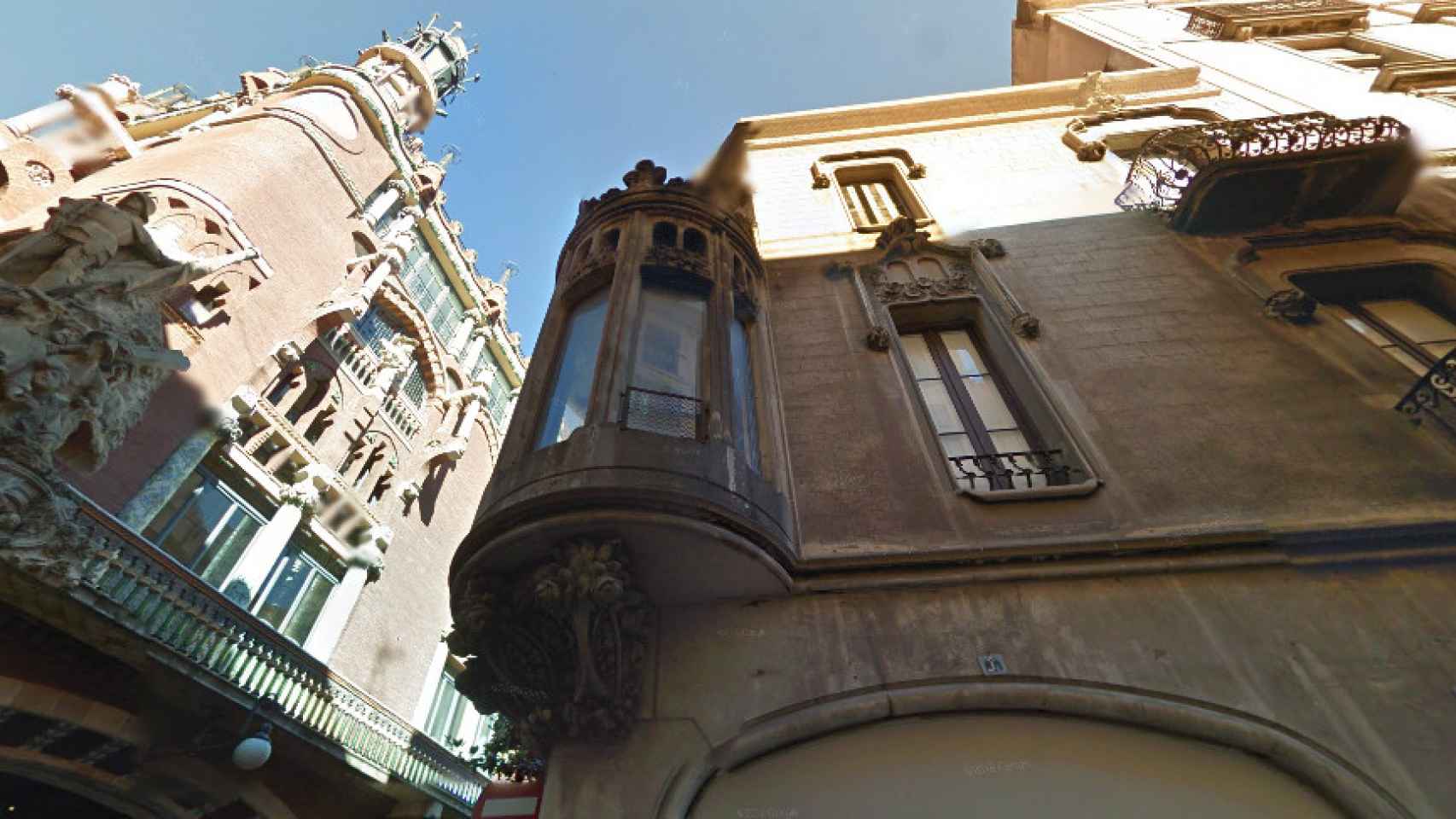 Fachada del hotel del Palau / Google Street View