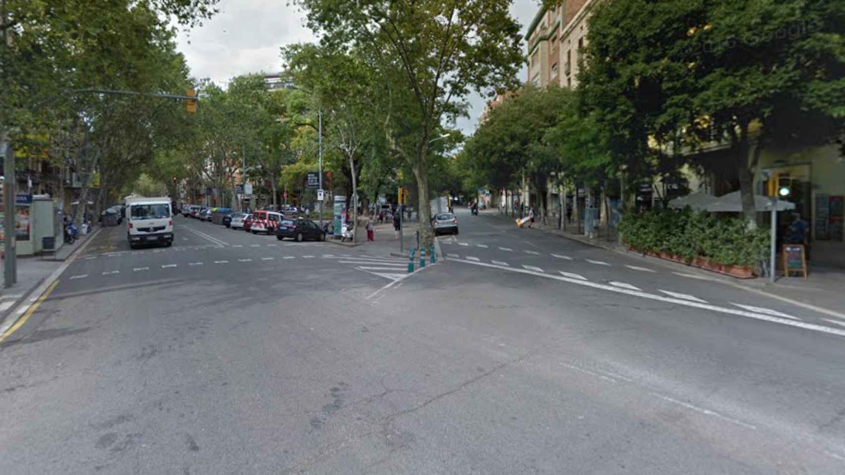 Captura del cruce de Ronda Sant Antoni con la calle Sepúlveda / GOOGLE STREER VIEW