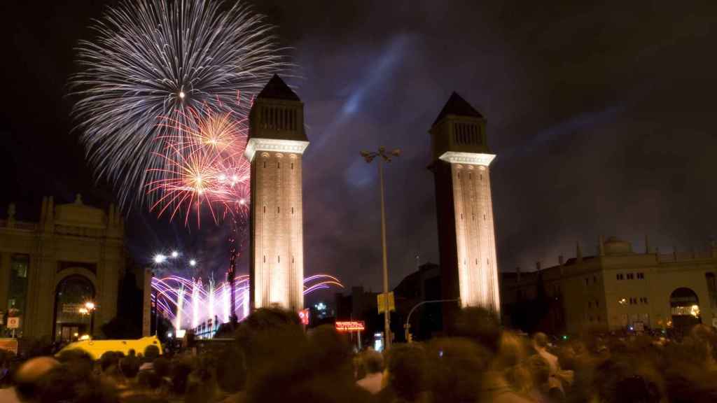 El Piromusical de La Mercè en una edición anterior