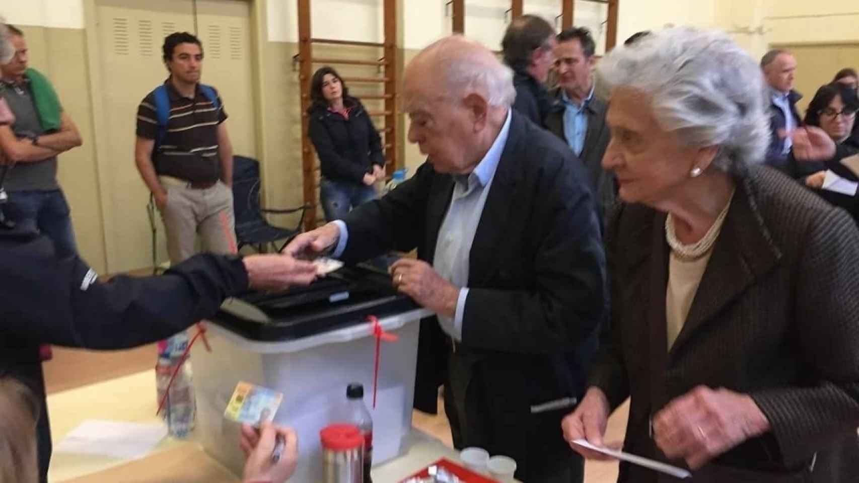 Jordi Pujol y Marta Ferrussola, el pasado domingo