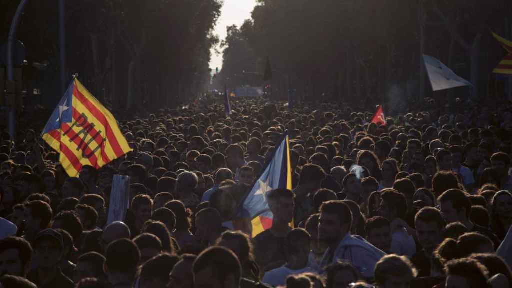 Un momento de la manifestación llevada a cabo en los Jardinets de Garcia / EFE-Marta Pérez