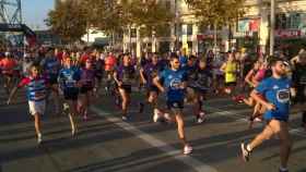 Momento de la salida del Correbarri 2017 / JS