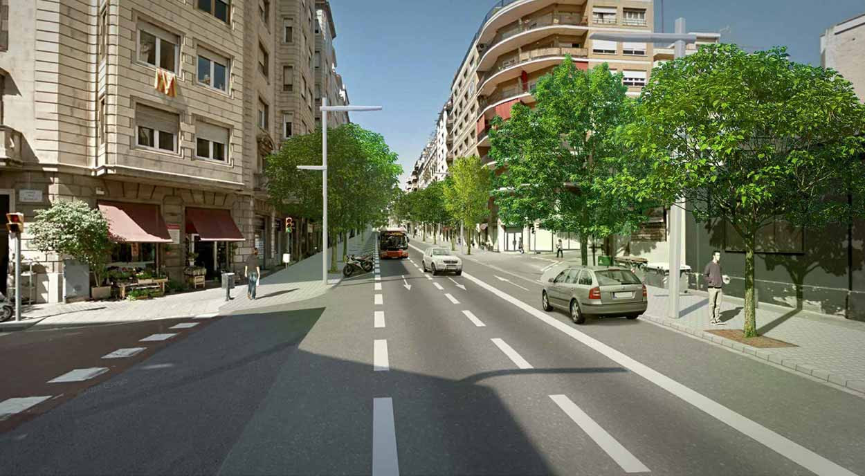 Imagen del proyecto de remodelación de la avenida Príncep d'Astúries / AJUNTAMENT DE BCN