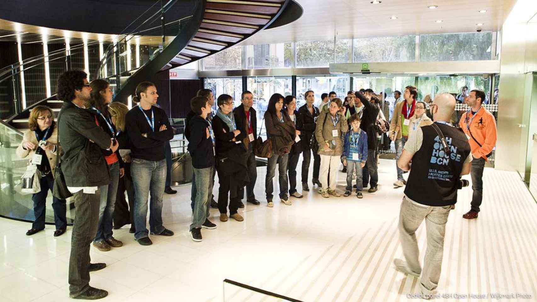 Visita guiada a un edificio durante la Open House de otra edición anterior / AYUNTAMIENTO DE BARCELONA