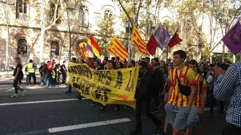 Cabecera de la manifestación estudiantil / CARLOS RUFAS