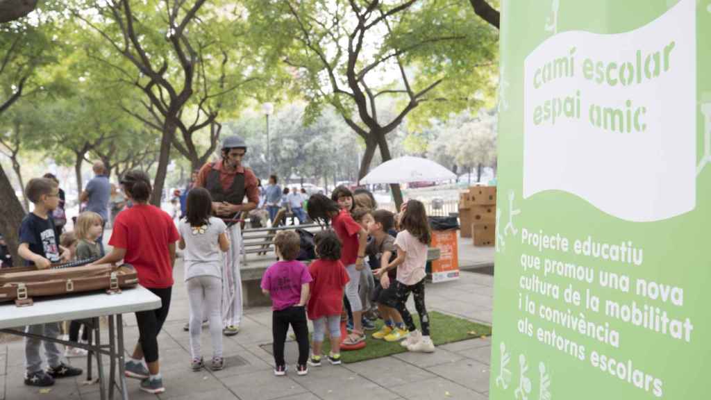 Presentación del camino escolar en el distrito de Les Corts / AJUNTAMENT DE BARCELONA