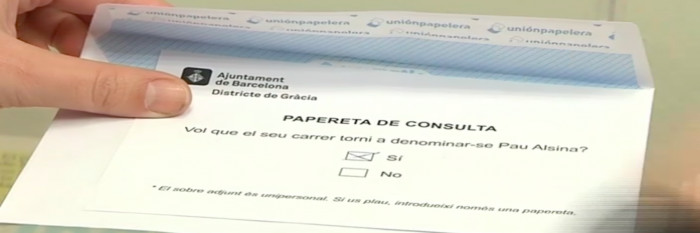 Papeleta de la consulta que se envía a los vecinos / BETEVÉ