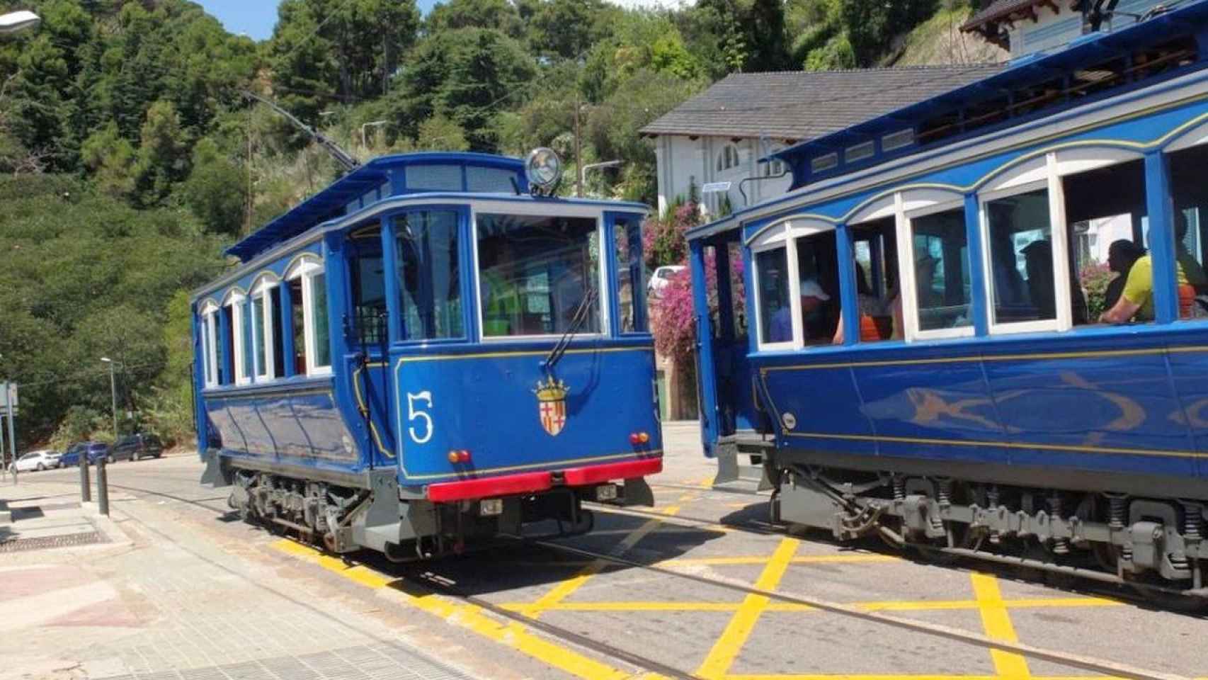 Imagen de archivo del Tramvia Blau del Tibidabo