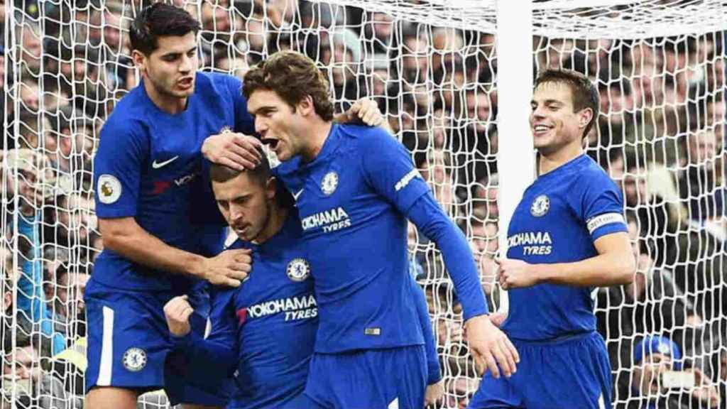 Morata, Hazard y Azpilicueta serán rivales del Barça en Champions / EFE