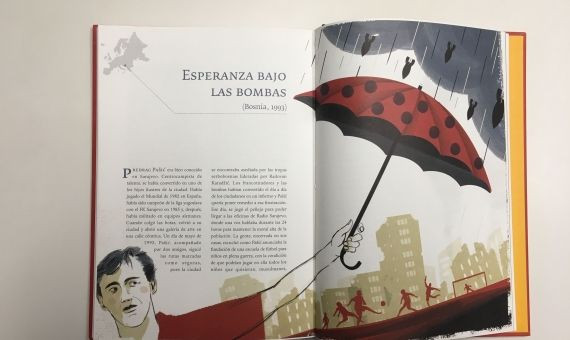 'Esperanza bajo las bombas (Bosnia, 1993)' es una de las historias incluidas en el libro / P.B.