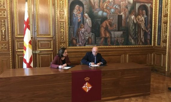 Firma de convenio de la OAC con el Ajuntament de BCN / OAC