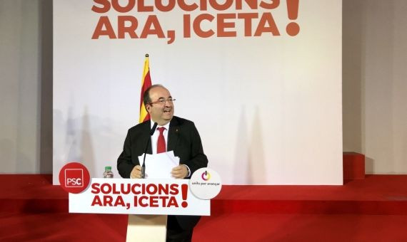 Miquel Iceta tras el escrutinio de la noche del 21-D / PSC