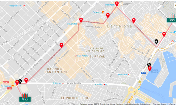 Circuito de la cabalgata de los Reyes Magos de Oriente / AJUNTAMENT DE BCN